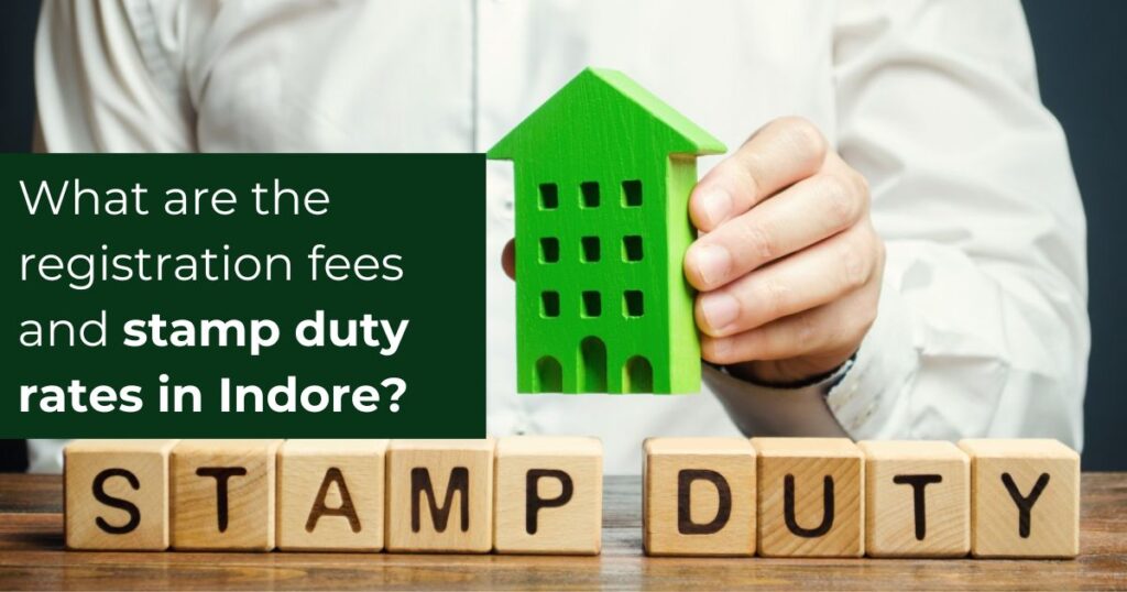 What are the registration fees and stamp duty rates in Indore