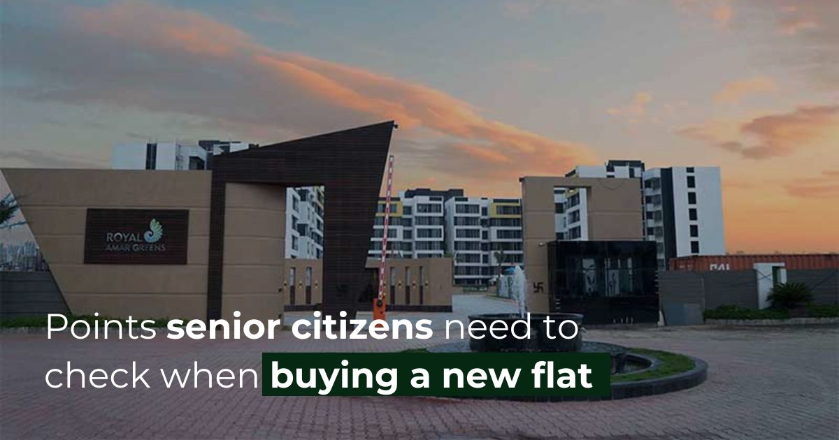 Points senior citizens need to check when buying a new flat